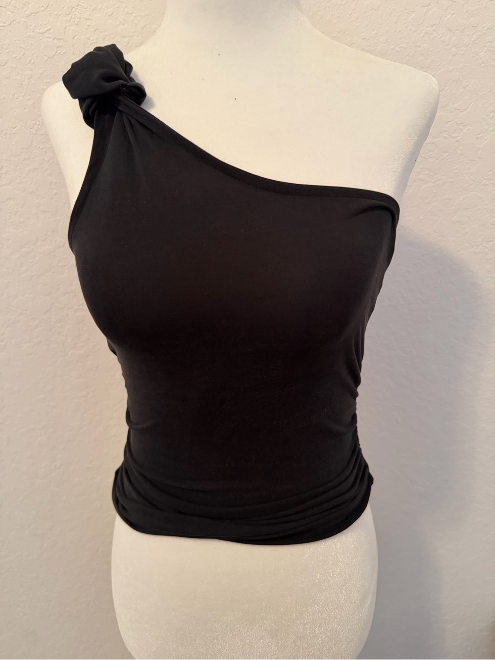 Free People Asymmetrical One-Shoulder Knot Tank